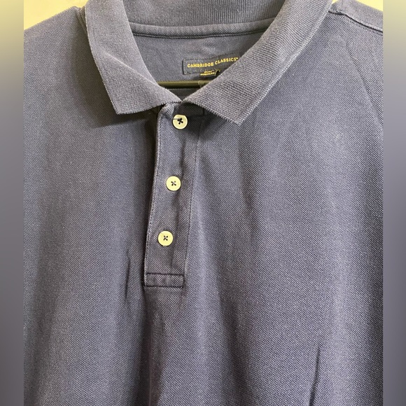 Cambridge Classics Polo Shirt Mens Size XLarge blue Heavy Cotton Short Sleeve - Picture 2 of 5